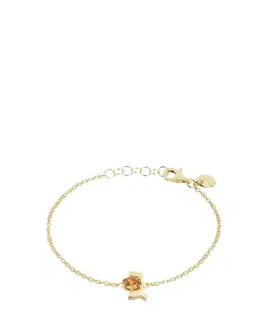 Procaccia Jewelry 18K Gold Hebrew GIMEL Initial Bracelet | Thumbnail 1