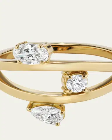 Aaryah 18K Yellow Gold Natural Diamond Cosmo Ring | Thumbnail 2