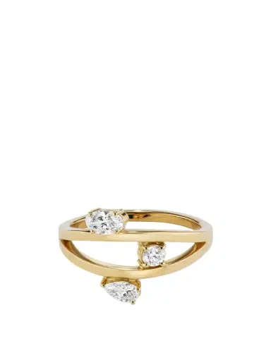 Aaryah 18K Yellow Gold Natural Diamond Cosmo Ring | Thumbnail 1