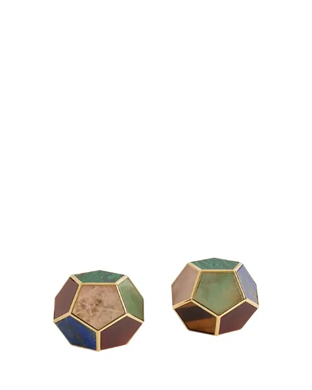 L'Objet Multi-Stone Pentagon Spice Jewels, Set of 2