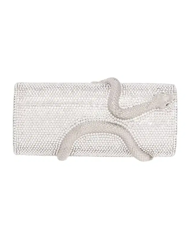 Judith Leiber Couture Spiral Snake Crystal Minaudiere