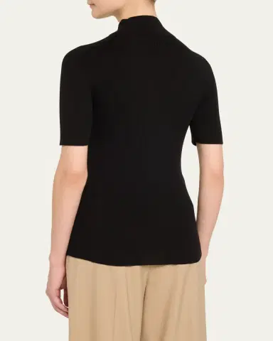 Lafayette 148 New York Ribbed Mock-Neck Sweater | Thumbnail 12 Lafayette 148 New York Ribbed Mock-Neck Sweater | Thumbnail 12