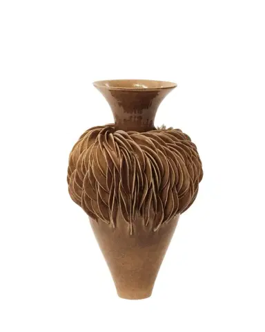 LORENE CAVAGNA CERAMIQUE Fractal Stoneware Vase, 14" | Thumbnail 1
