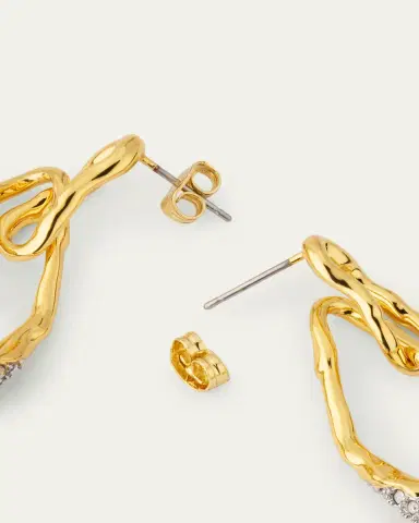 Alexis Bittar Solanales Crystal Double Link Earrings | Thumbnail 4