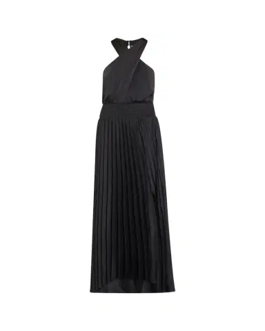 Ramy Brook Arina Pleated Halter Midi Dress | Thumbnail 1