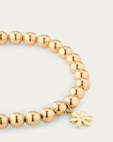 Sydney Evan 14K Yellow Gold Daisy Diamond Charm | Thumbnail 3 Sydney Evan 14K Yellow Gold Daisy Diamond Charm | Thumbnail 3