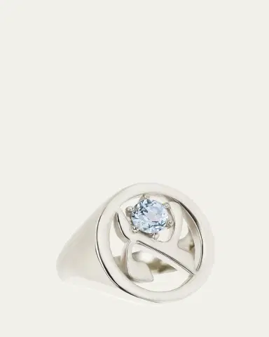 Procaccia Jewelry 18K Gold Hebrew ALEF Initial Signet Ring | Thumbnail 4 Procaccia Jewelry 18K Gold Hebrew ALEF Initial Signet Ring | Thumbnail 4