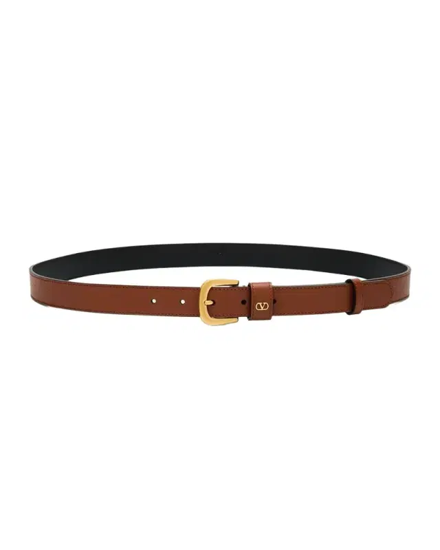 VLogo Signature Embellished Leather Belt, 25mm