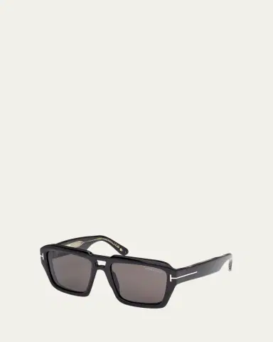 Tom Ford Men's FT1202M Acetate Rectangle Sunglasses | Thumbnail 2 Tom Ford Men's FT1202M Acetate Rectangle Sunglasses | Thumbnail 2