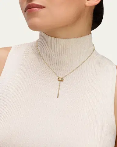 NOUVEL HERITAGE 18K Gold Mini Latch Necklace | Thumbnail 2 NOUVEL HERITAGE 18K Gold Mini Latch Necklace | Thumbnail 2