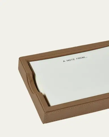 Graphic Image Leather Memo Tray with 100 "A Note From" Note Cards | Thumbnail 2