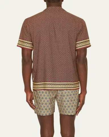 Orlebar Brown Men's Maitan Solmio Geometric Camp Shirt | Thumbnail 3