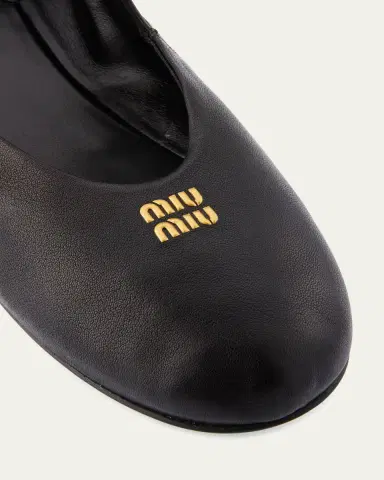 Miu Miu Leather Band Ballerina Flats | Thumbnail 5