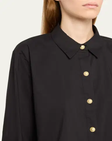 L'Agence Cosette Cropped High-Low Shirt | Thumbnail 5 L'Agence Cosette Cropped High-Low Shirt | Thumbnail 5