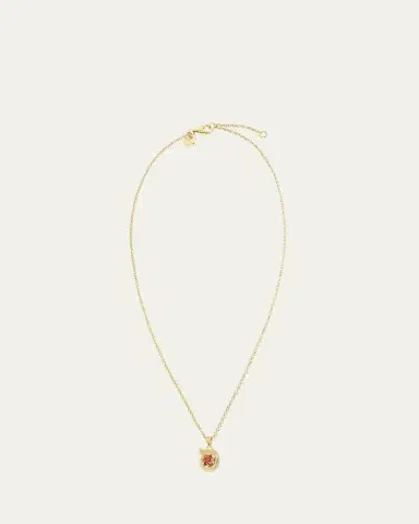 Procaccia Jewelry 18K Gold Hebrew SAMECH Initial Necklace | Thumbnail 3 Procaccia Jewelry 18K Gold Hebrew SAMECH Initial Necklace | Thumbnail 3