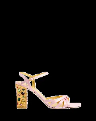 Valentino Garavani Jeweled Satin Ankle-Strap Sandals | Thumbnail 2 Valentino Garavani Jeweled Satin Ankle-Strap Sandals | Thumbnail 2