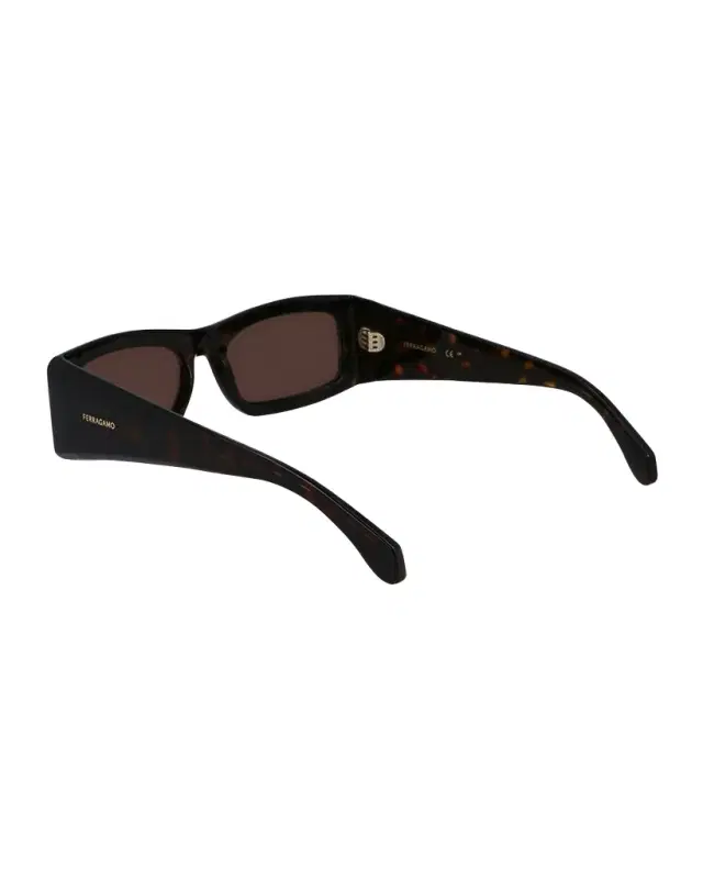 Ferragamo Men's Classic Logo Acetate Rectangle Sunglasses, 57mm