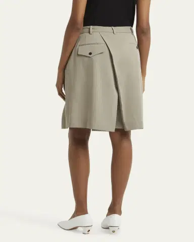 SETCHU Hakama Pleated Wool Shorts | Thumbnail 3