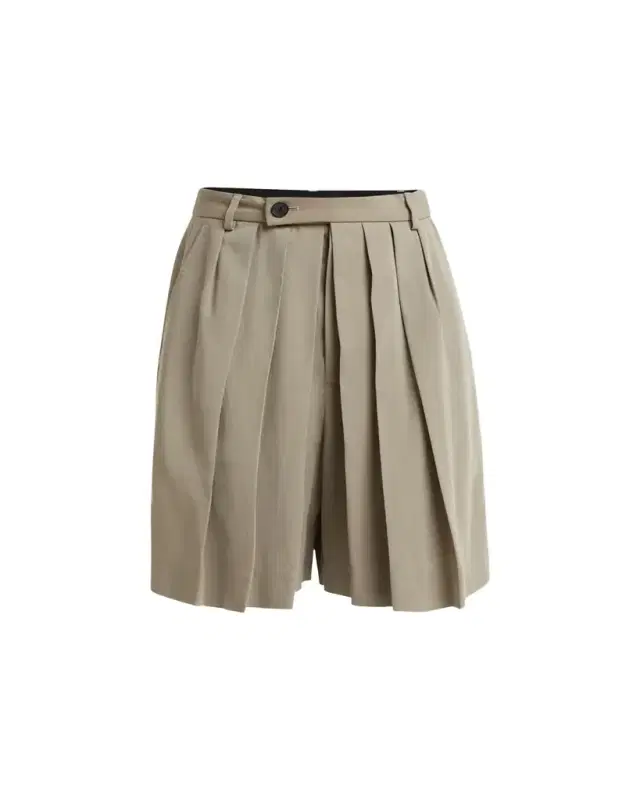 Hakama Pleated Wool Shorts