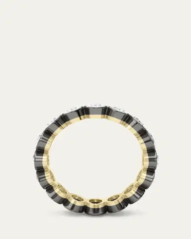 HauteCarat 18K Oval Cut Bezel Lab Grown Diamond Eternity Band, 7.5tcw | Thumbnail 8 HauteCarat 18K Oval Cut Bezel Lab Grown Diamond Eternity Band, 7.5tcw | Thumbnail 8