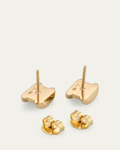 Lizzie Mandler Fine Jewelry 18K Yellow Gold Anchor Carre Diamond Stud Earrings | Thumbnail 4 Lizzie Mandler Fine Jewelry 18K Yellow Gold Anchor Carre Diamond Stud Earrings | Thumbnail 4