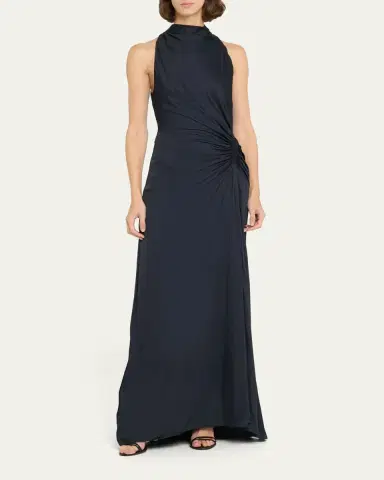 A.L.C. Inez Pleated High-Neck Gown | Thumbnail 2