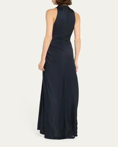 A.L.C. Inez Pleated High-Neck Gown | Thumbnail 3