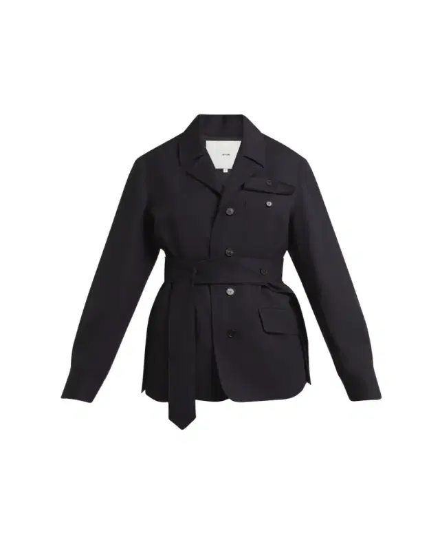 SETCHU Travel Self-Tie Wool Gabardine Safari Jacket