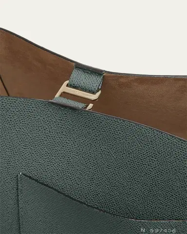 Valextra Secchiello Medium Leather Bucket Bag | Thumbnail 7