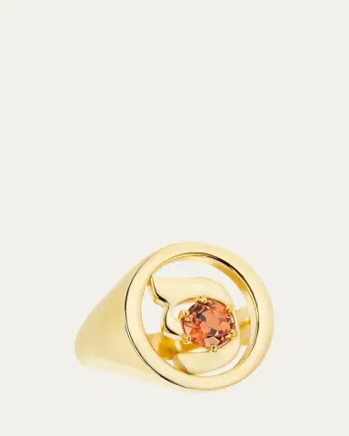 Procaccia Jewelry 18K Gold Hebrew PEH Initial Signet Ring | Thumbnail 4 Procaccia Jewelry 18K Gold Hebrew PEH Initial Signet Ring | Thumbnail 4