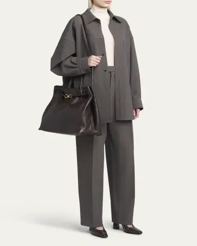 Bottega Veneta Andiamo Large Leather Tote Bag | Thumbnail 5