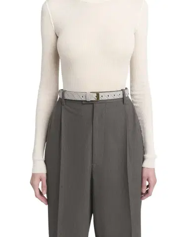Bottega Veneta Woven Leather & Brass Belt | Thumbnail 1