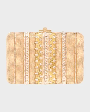 Judith Leiber Couture Lattice Crystal Slim Clutch Bag | Thumbnail 2