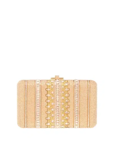 Judith Leiber Couture Lattice Crystal Slim Clutch Bag | Thumbnail 1