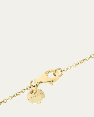 Procaccia Jewelry 18K Gold Hebrew ZADI Initial Necklace | Thumbnail 7