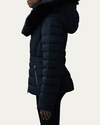 Mackage Elita Down Ski Jacket with Removable Shearling Trim | Thumbnail 2 Mackage Elita Down Ski Jacket with Removable Shearling Trim | Thumbnail 2
