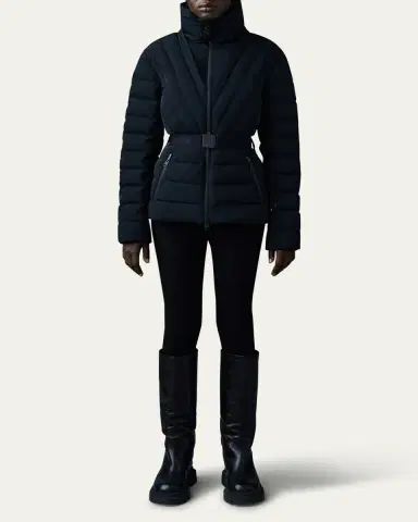 Mackage Elita Down Ski Jacket with Removable Shearling Trim | Thumbnail 3 Mackage Elita Down Ski Jacket with Removable Shearling Trim | Thumbnail 3
