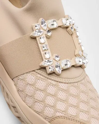 Roger Vivier Viv Run Strass Buckle Chunky Sneakers | Thumbnail 4