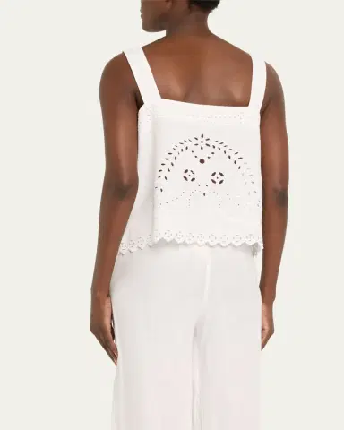 BODE Belvoir Broderie Anglaise Lace Tank Top | Thumbnail 3 BODE Belvoir Broderie Anglaise Lace Tank Top | Thumbnail 3