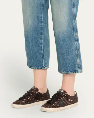 Golden Goose Super-Star Low-Top Glitter Sneakers | Thumbnail 2 Golden Goose Super-Star Low-Top Glitter Sneakers | Thumbnail 2