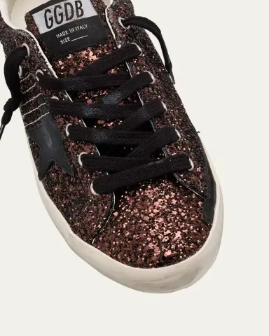 Golden Goose Super-Star Low-Top Glitter Sneakers | Thumbnail 5 Golden Goose Super-Star Low-Top Glitter Sneakers | Thumbnail 5