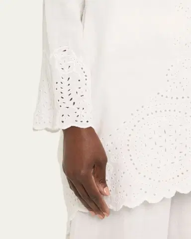 BODE Belvoir Broderie Anglaise Lace Top | Thumbnail 5