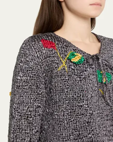 BODE Promenade Raised Flag Crochet Cardigan | Thumbnail 5 BODE Promenade Raised Flag Crochet Cardigan | Thumbnail 5