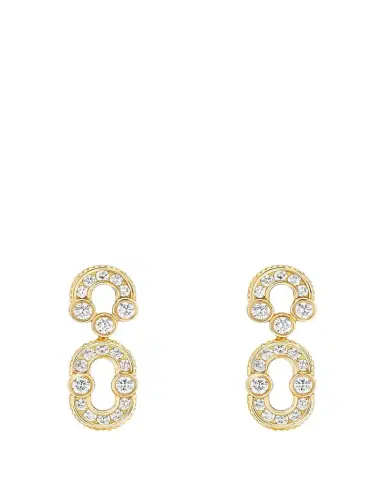 Viltier 18K Yellow Gold Magnetic Solo Diamond Earrings | Thumbnail 1