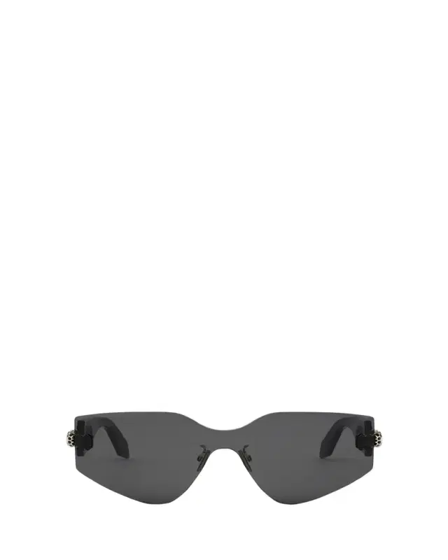 BVLGARI Serpenti Rimless Metal & Nylon Shield Sunglasses