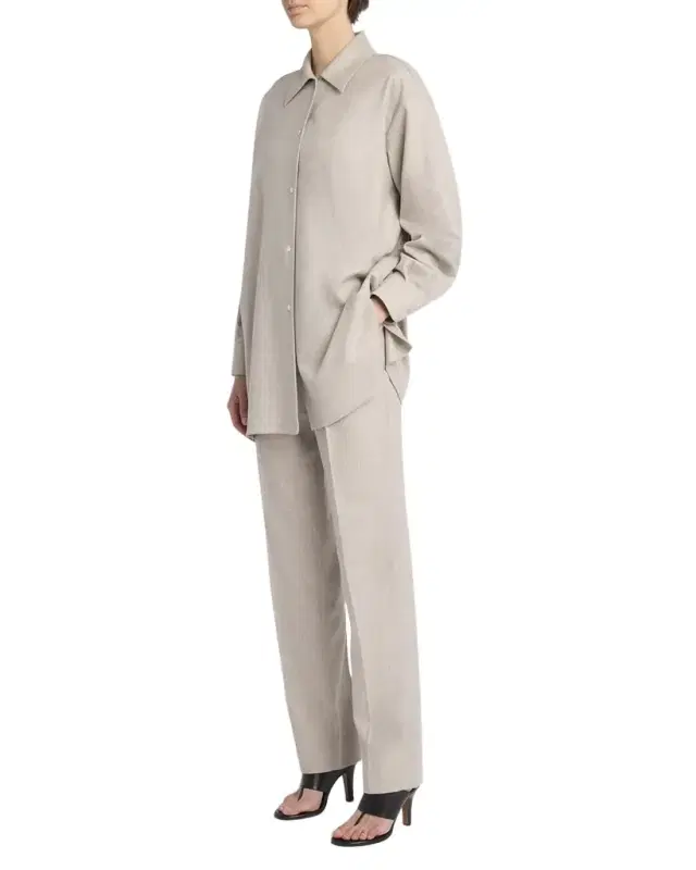 Komako Button Down Wool Cashmere Blouse