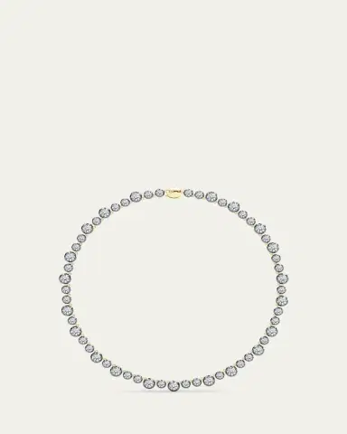 HauteCarat 18K Georgian Cut Lab Grown Diamond Necklace | Thumbnail 3