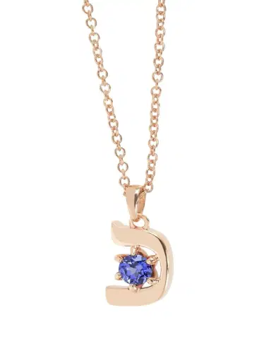Procaccia Jewelry 18K Gold Hebrew KHAF Initial Necklace | Thumbnail 1