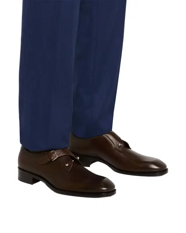 Men's Chambeli Monk-Strap Leather Loafers