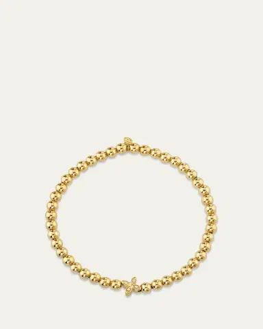 Sydney Evan 14K Yellow Gold Small Marquis Eye Bead Bracelet | Thumbnail 2 Sydney Evan 14K Yellow Gold Small Marquis Eye Bead Bracelet | Thumbnail 2